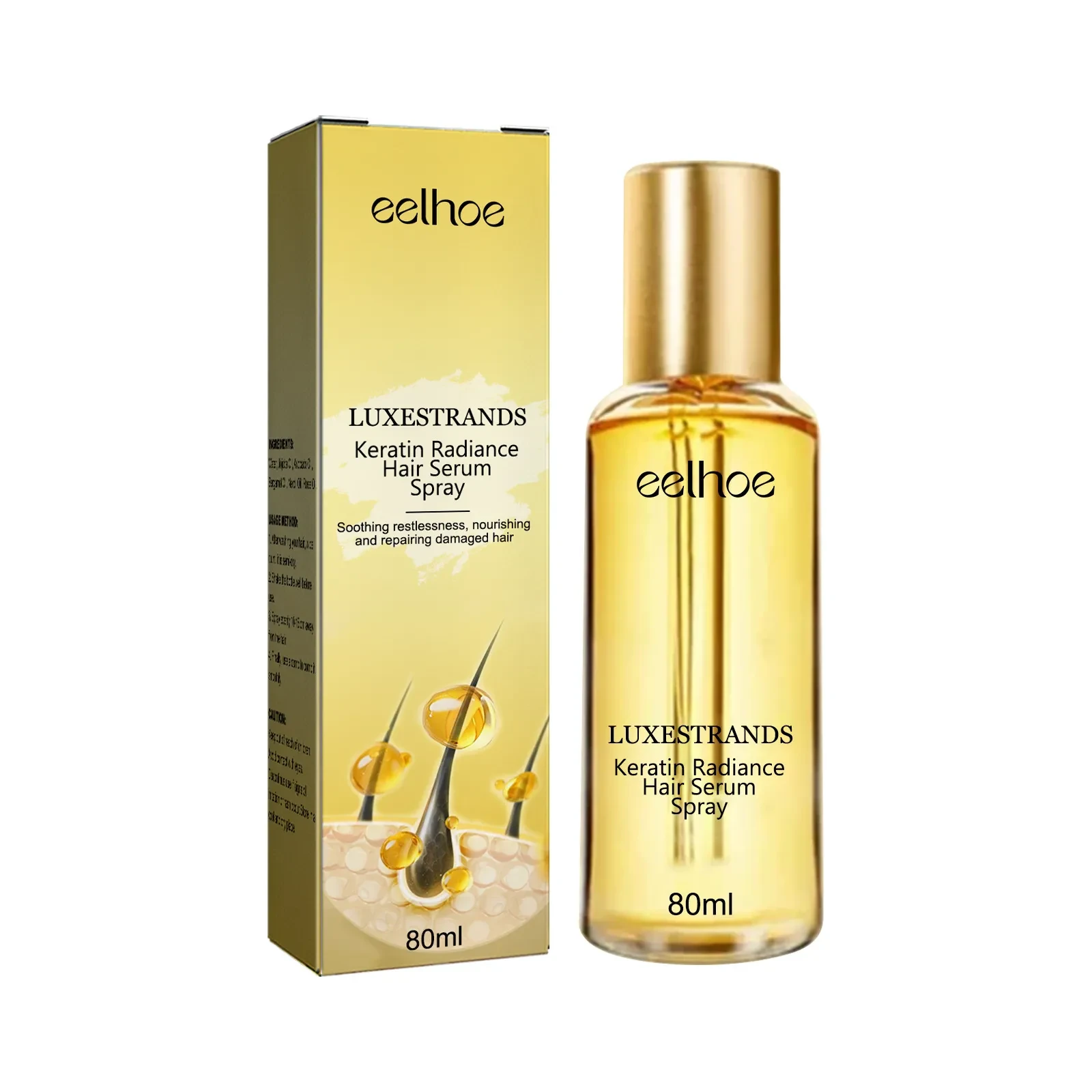 Solución para el cuidado del cabello maníaco con efecto calmante profundo