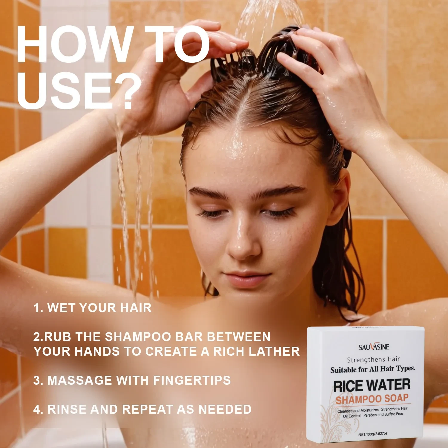 Jabón capilar artesanal con fragancia de hierbas