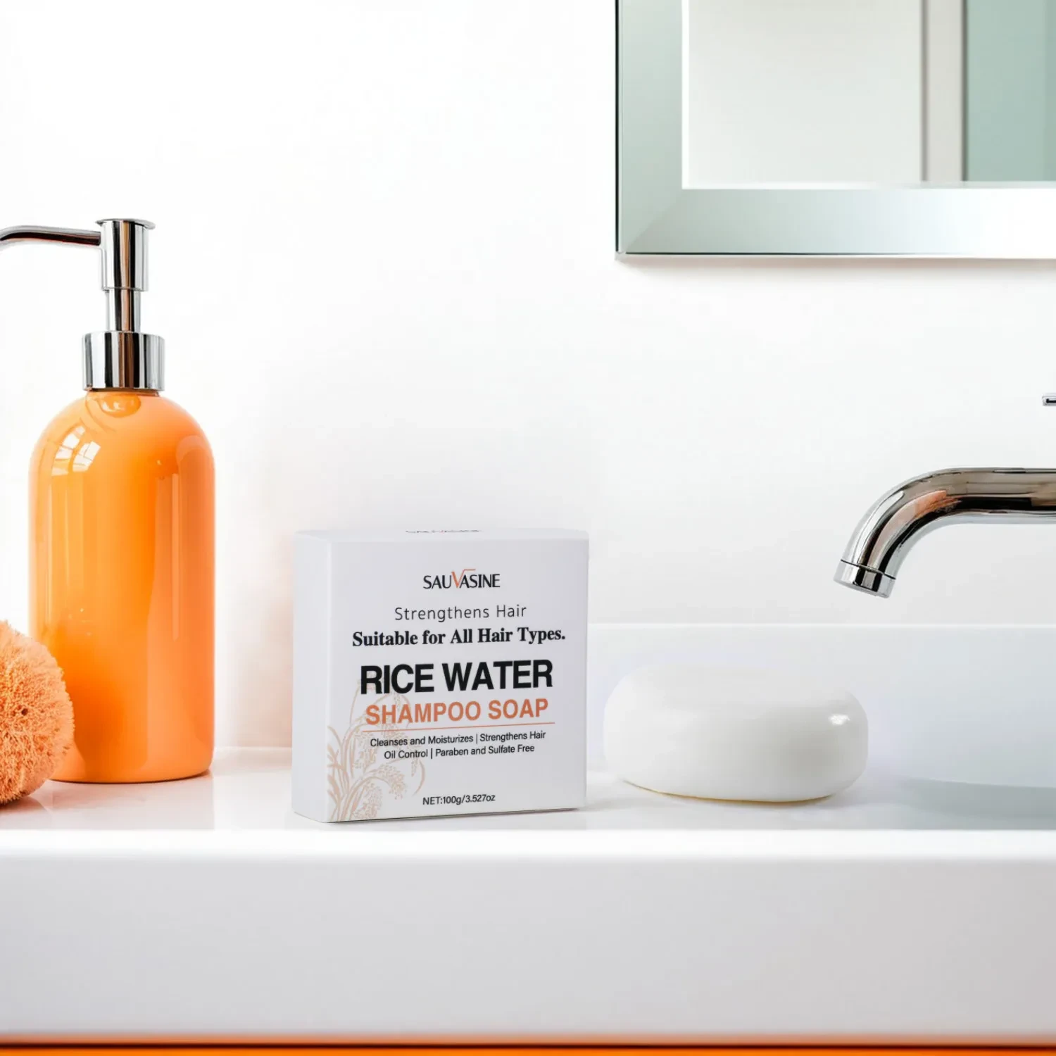 Jabón capilar artesanal con fragancia de hierbas