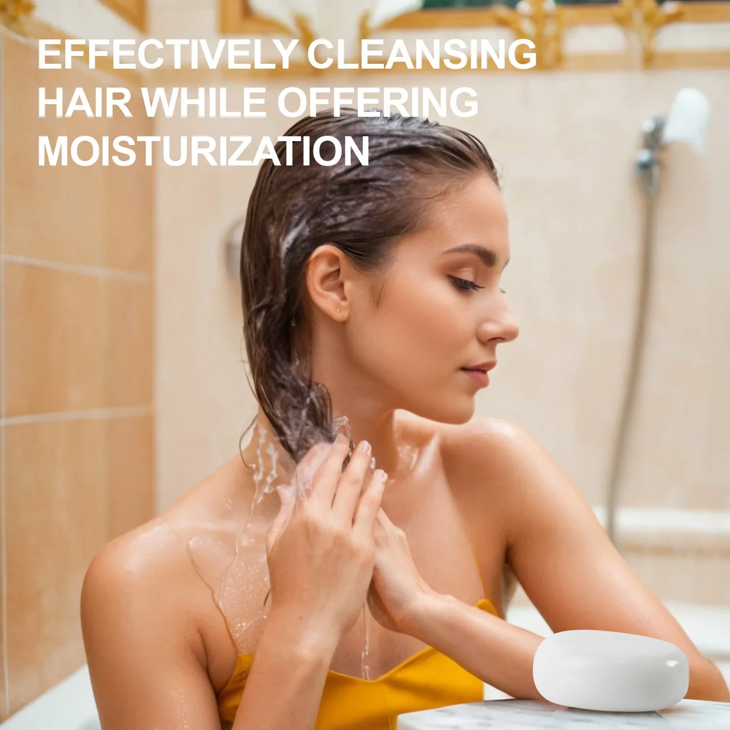 Jabón capilar artesanal con fragancia de hierbas