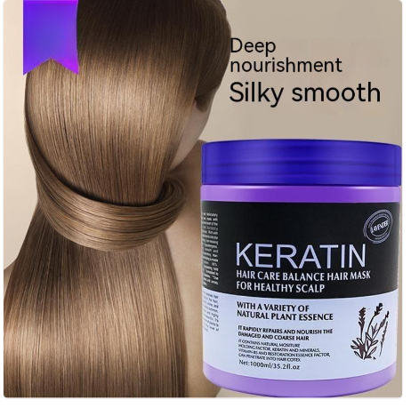 Mascarilla capilar nutritiva de lavanda sin vapor para el cuidado del cabello