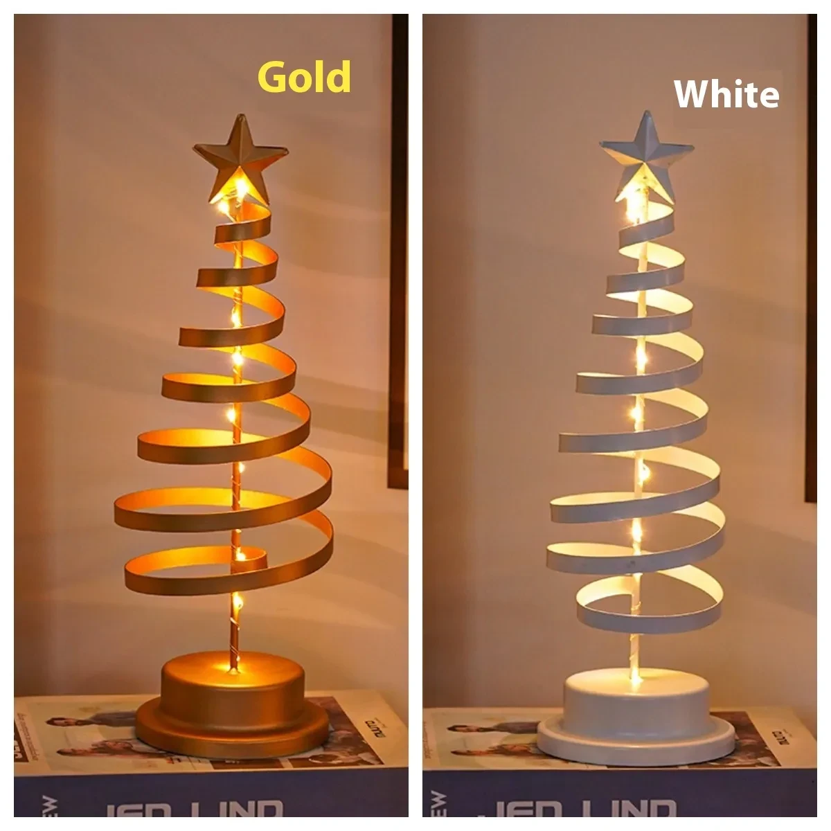 Mesa de luz LED en espiral para árbol de Navidad