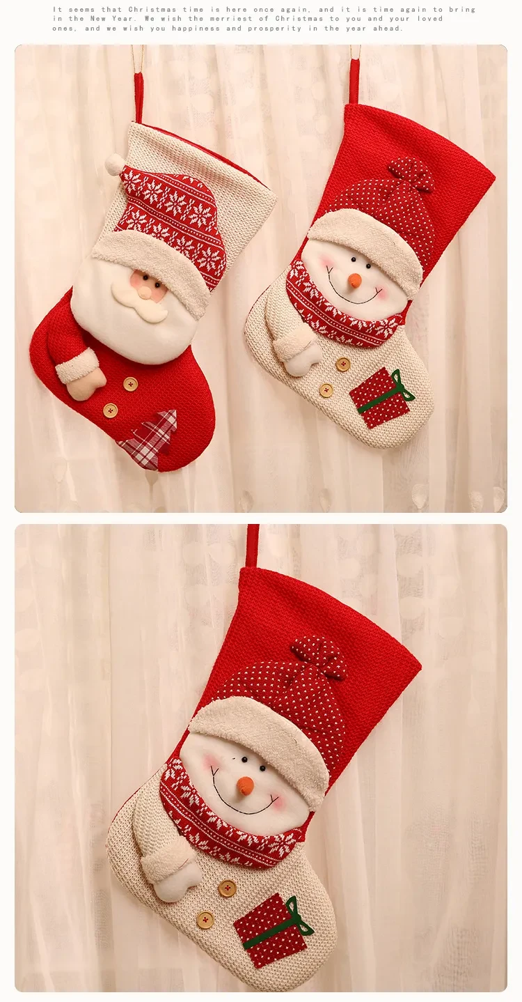 Calcetines de punto navideños