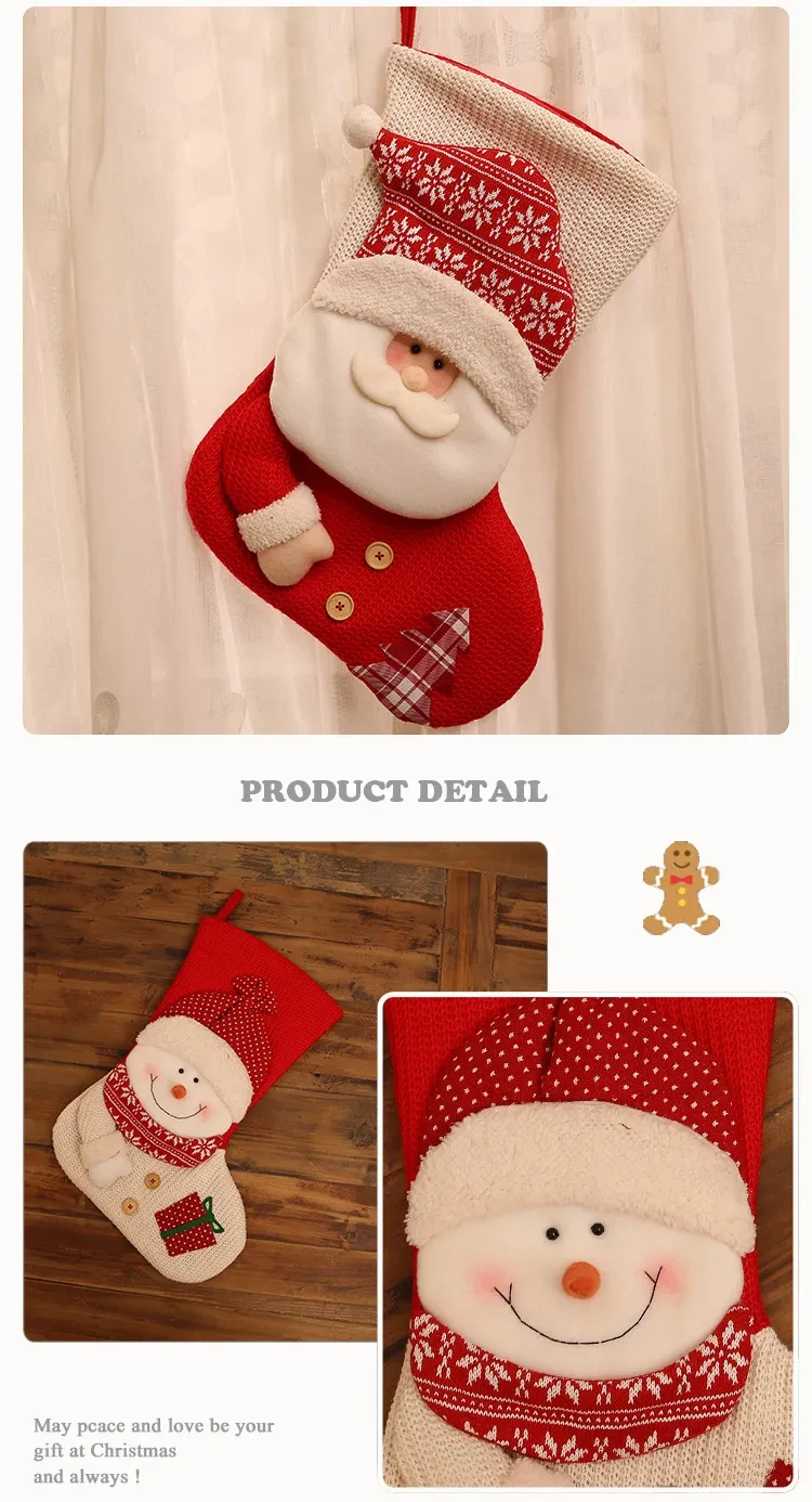 Calcetines de punto navideños