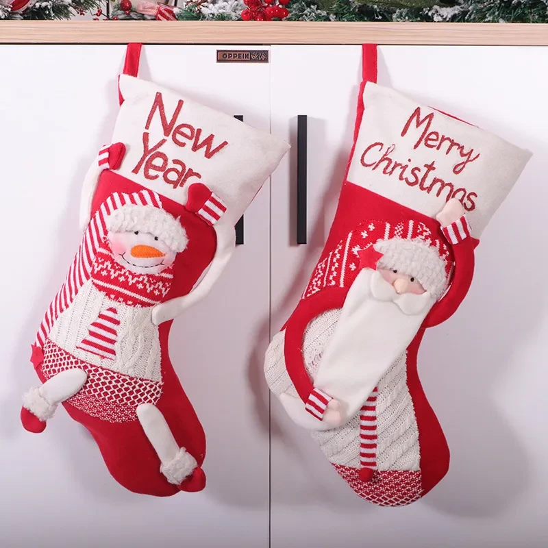 Calcetines de dulces de Nochebuena