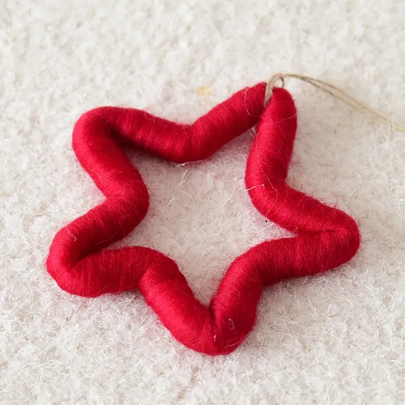 Decoración para árbol de Navidad con copos de nieve y estrellas
