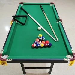 Mesa de billar plegable con altura ajustable y marco de hierro