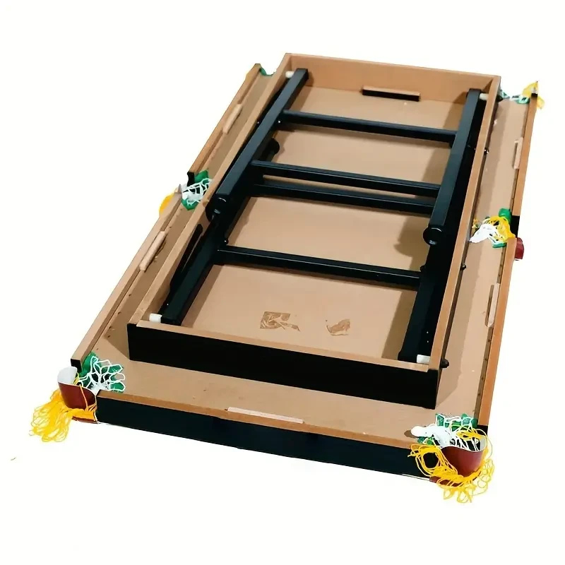 Mesa de billar plegable con altura ajustable y marco de hierro