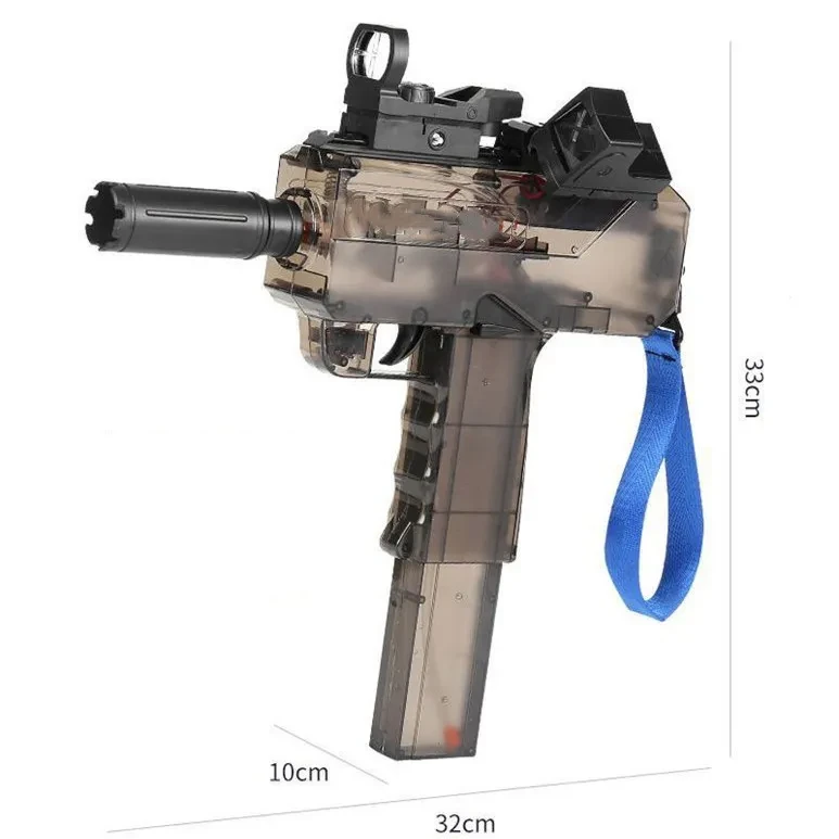 Pistola de agua eléctrica Uzi Burst, potente juguete para niños, totalmente automática, de largo alcance y pulverización, para exteriores.