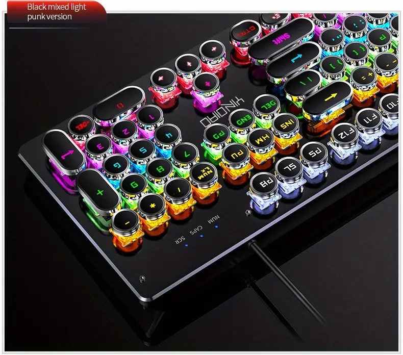 Teclado mecánico para juegos YinDiao Caller de 104 teclas