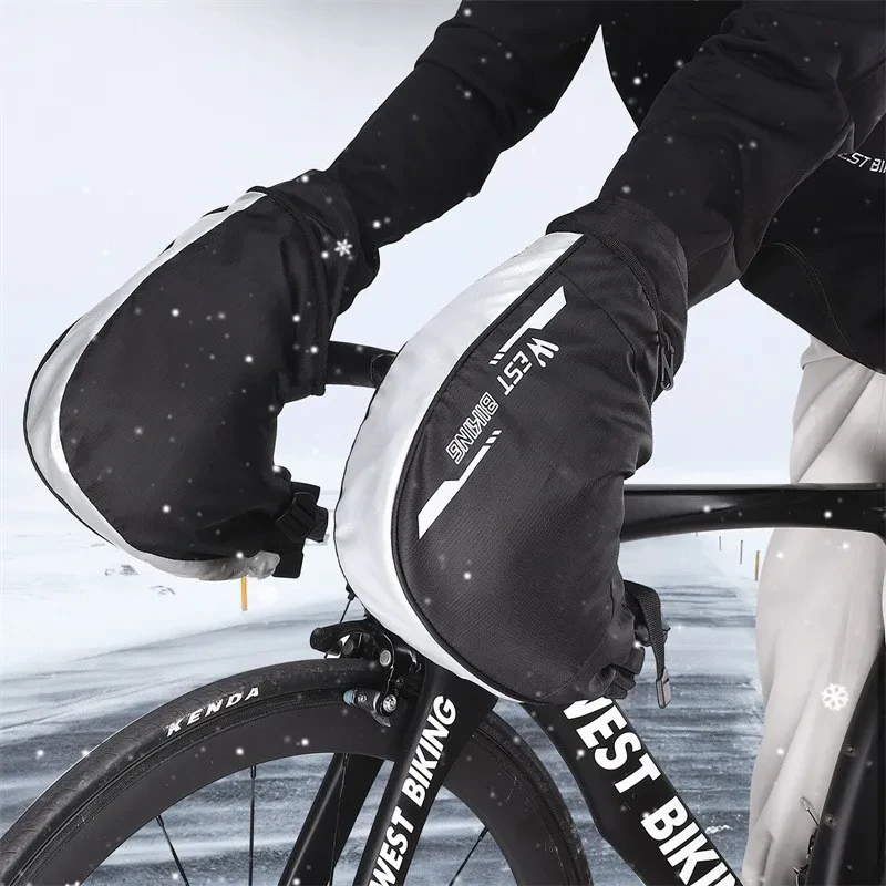 Guantes protectores y cálidos cortavientos para bicicletas de montaña