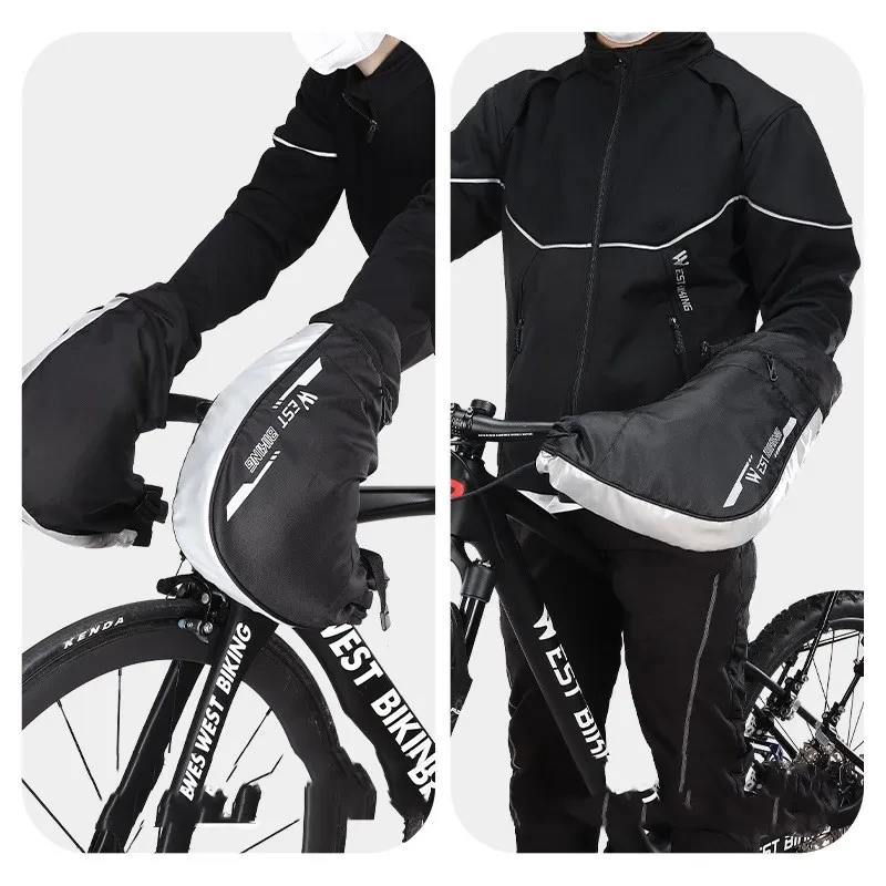 Guantes protectores y cálidos cortavientos para bicicletas de montaña