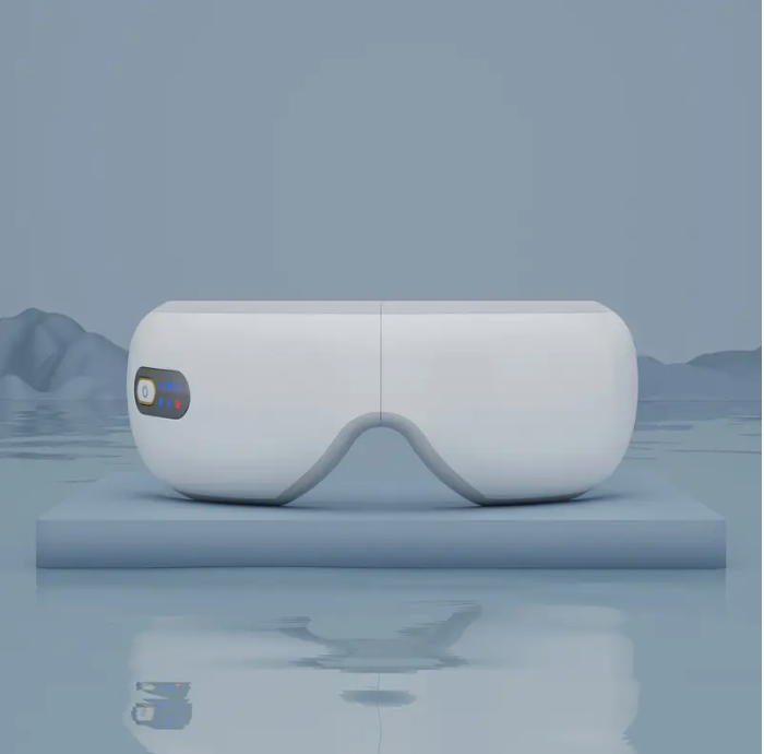 Masajeador relajante para ojos: equipo de masaje profesional para migrañas y cuidado ocular con calor, música y 5 modos.