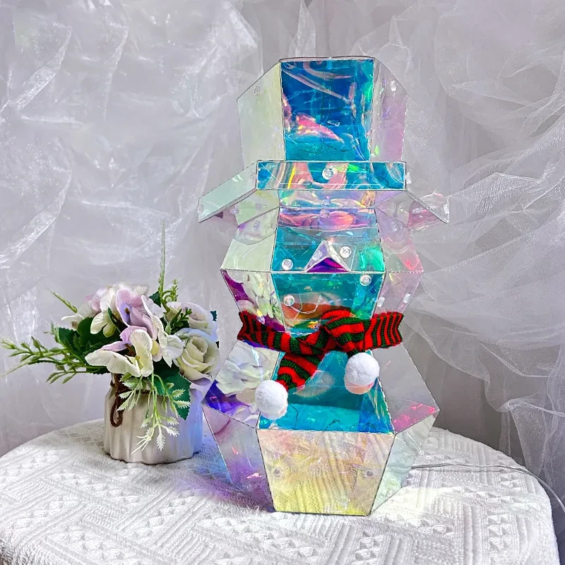 Papá Noel con luces LED de colores para Navidad