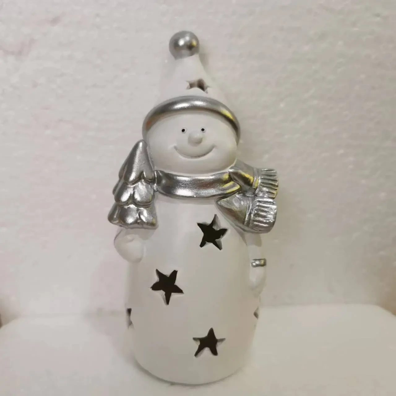 Decoración LED para el hogar con muñeco de nieve de Papá Noel