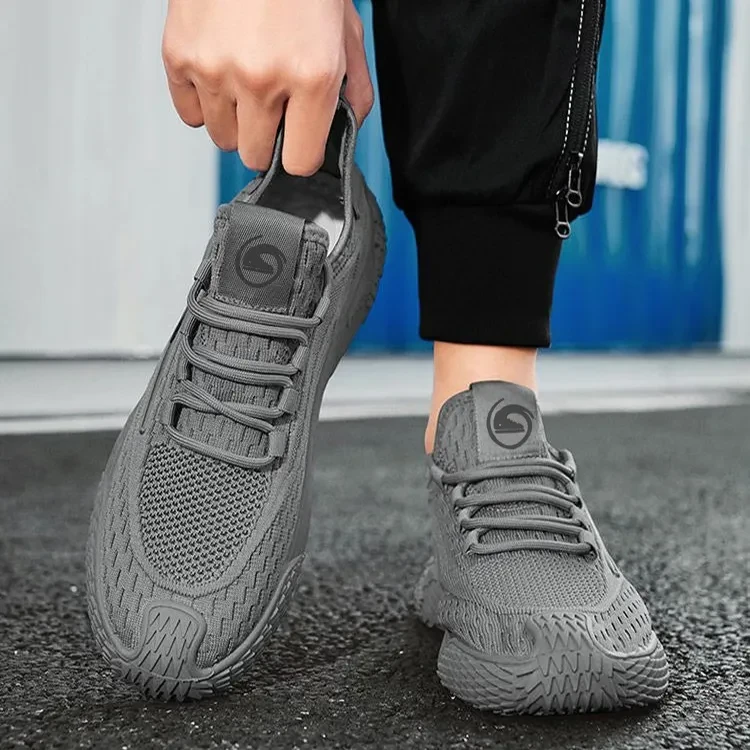 Zapatillas deportivas ligeras y transpirables con cordones para hombre