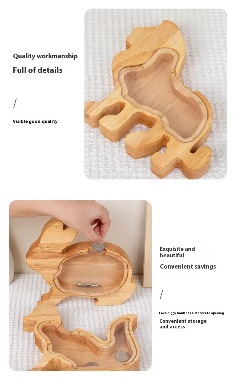 Tarro de madera para joyas, manualidades creativas de hucha
