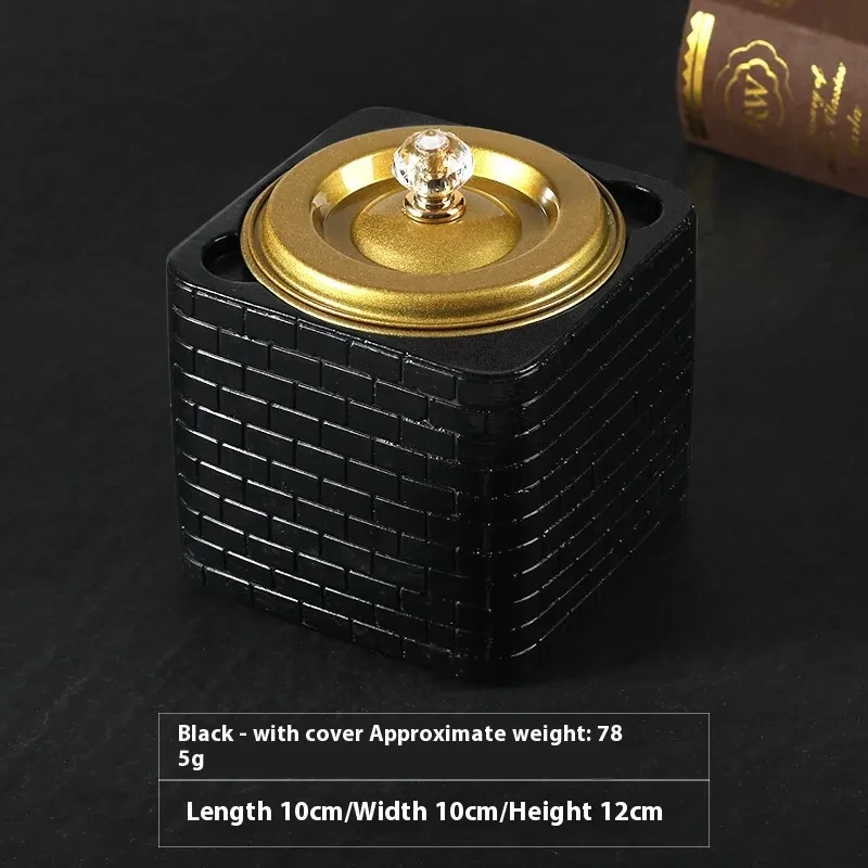 Cenicero de cemento de alta gama y elegante para oficina.