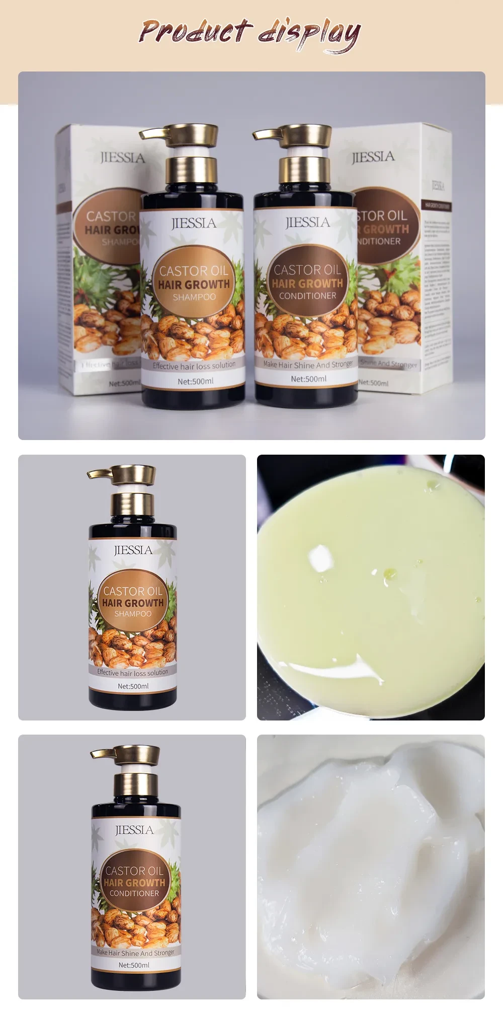 Aceite nutritivo vegetal para la caída del cabello mejorada