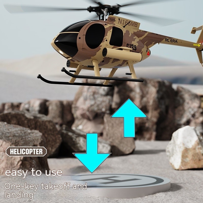 Helicóptero de control remoto C189 doble sin escobillas de cuatro canales
