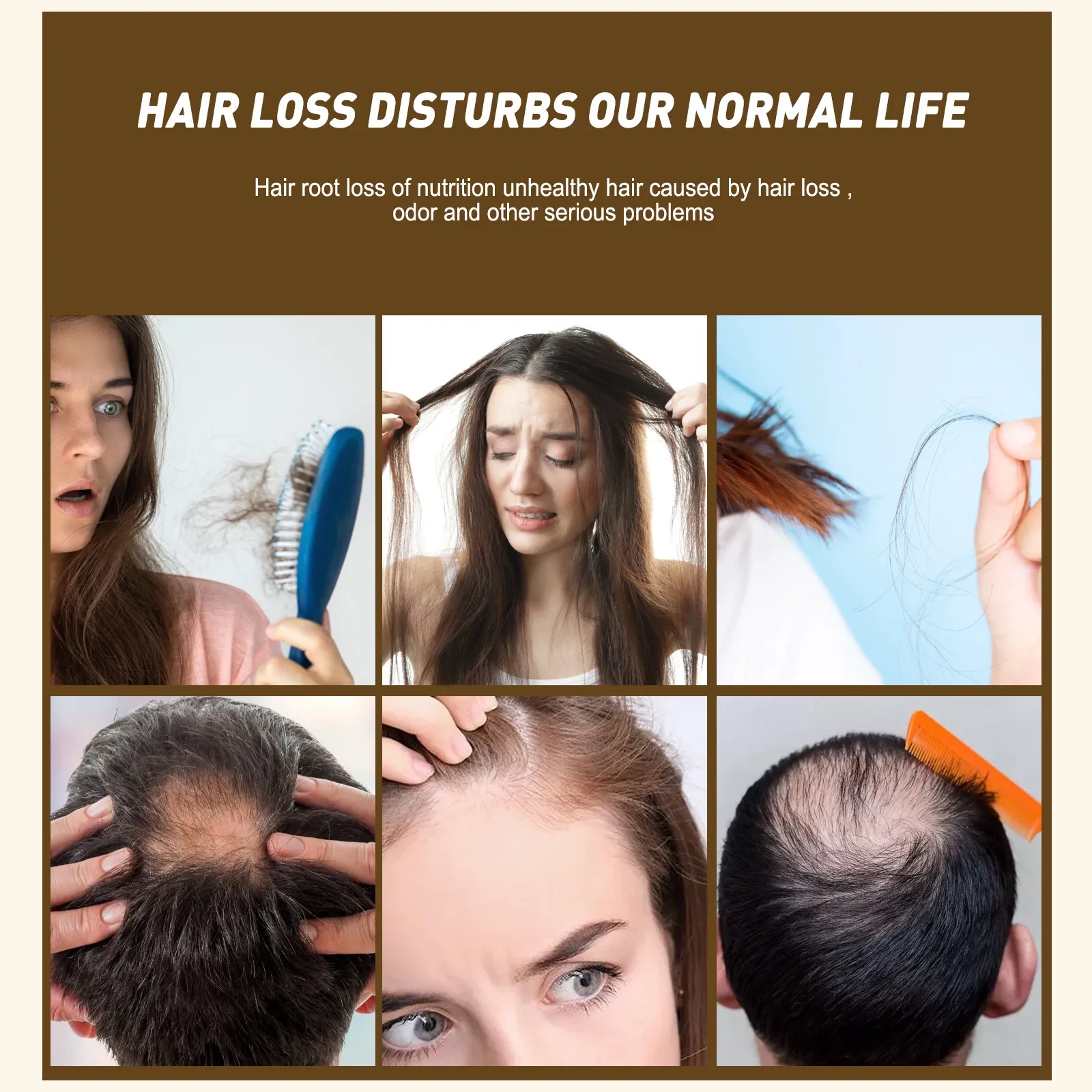 Champú anticaída de jengibre Control de aceite Cabello sedoso