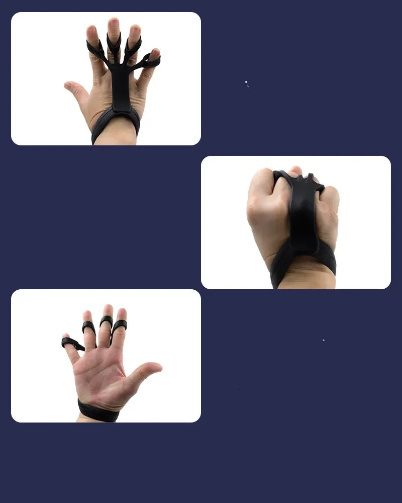 Dispositivo de agarre de silicona para ejercitar los dedos, ejercitador de agarre de mano para artritis, fortalece el entrenamiento de rehabilitación y alivia el dolor.