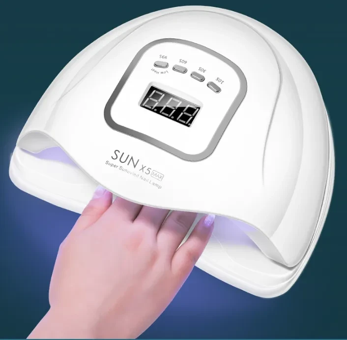 Esmalte de uñas de secado rápido, pegamento para esmalte de uñas, lámpara de horno, secador