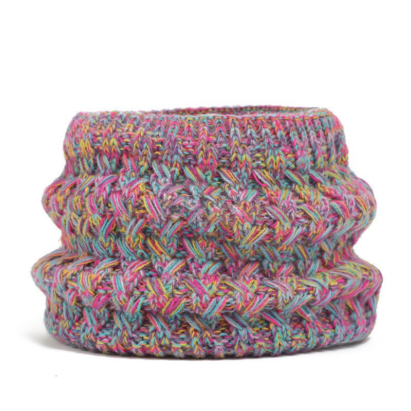 Conjunto de tres piezas de gorro, bufanda y guantes con doble bola gruesa y forro polar para niños, otoño e invierno