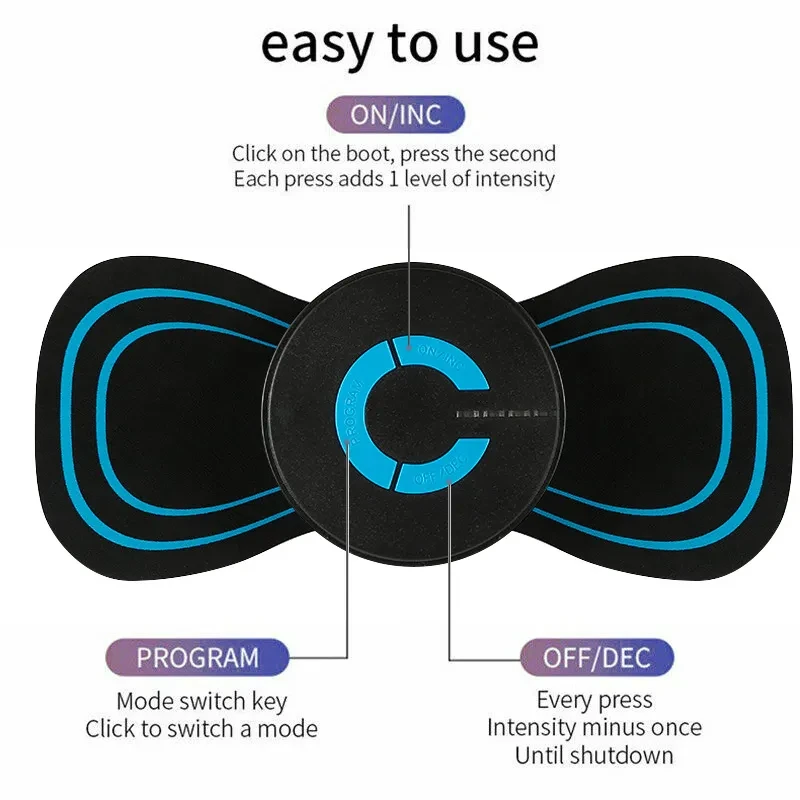 Mini y práctico masajeador eléctrico de hombros y cuello para la columna cervical