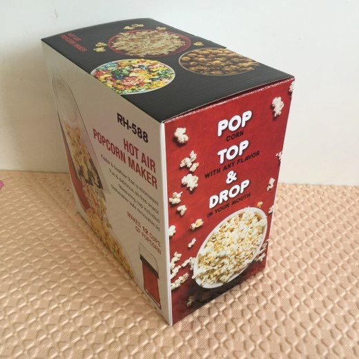 Máquina de palomitas de maíz casera