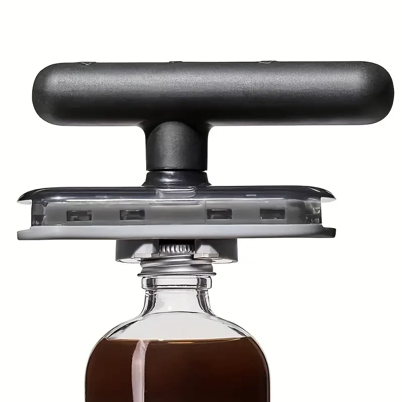 Abridor de frascos y botellas versátil: herramienta de cocina multifuncional, ajustable y de fácil agarre.