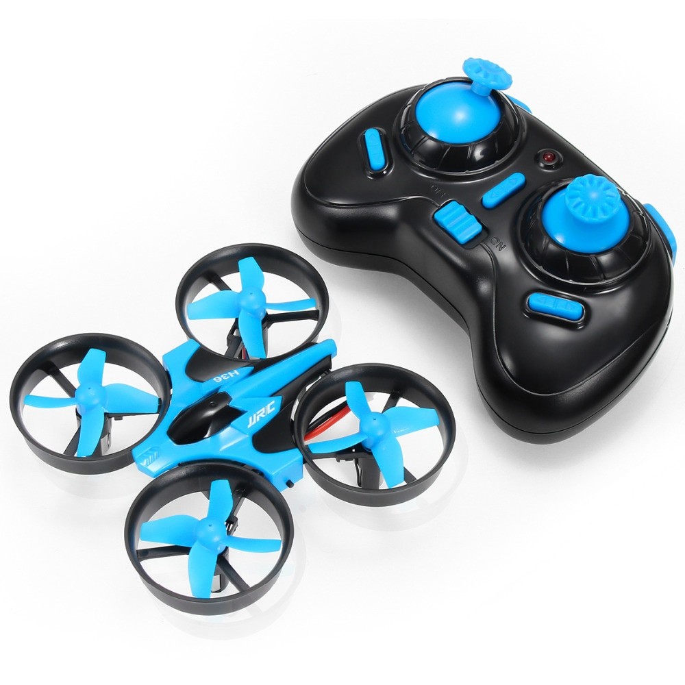 Mini cuadricóptero de control remoto con anillo protector, dron de control remoto anticaída, avión de control remoto, juguete para niños