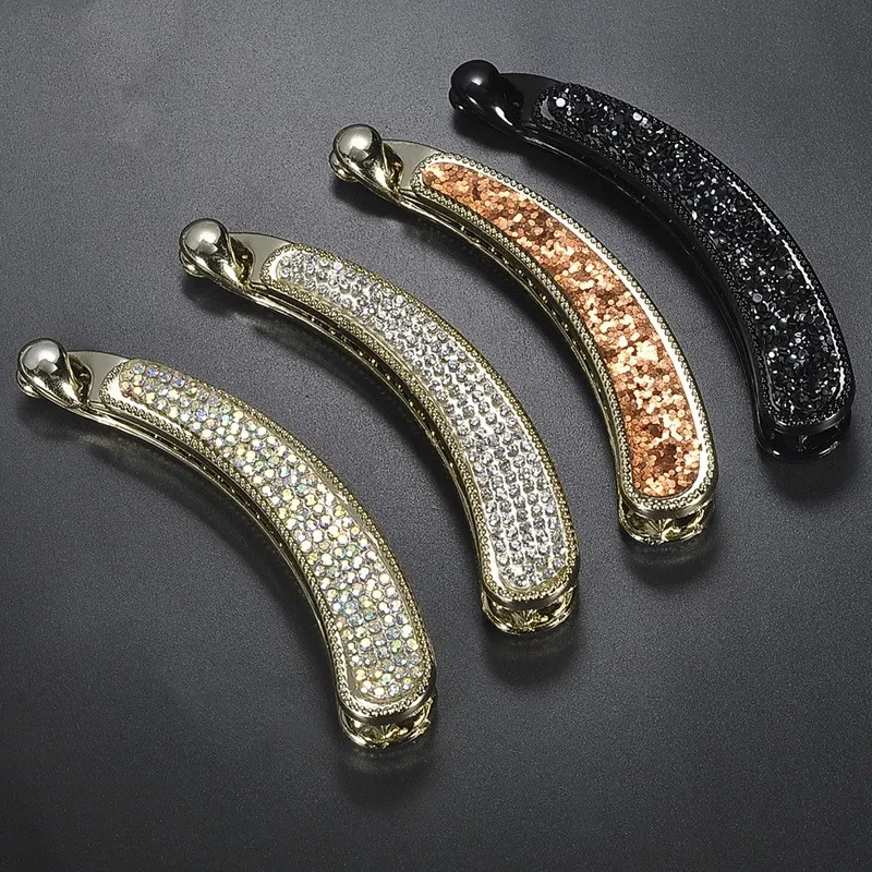 Horquilla de plátano con forma de pierna de pollo y diamantes de imitación