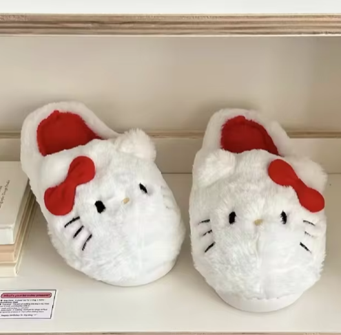 Pantuflas de peluche de Sanrio Hello Kittys