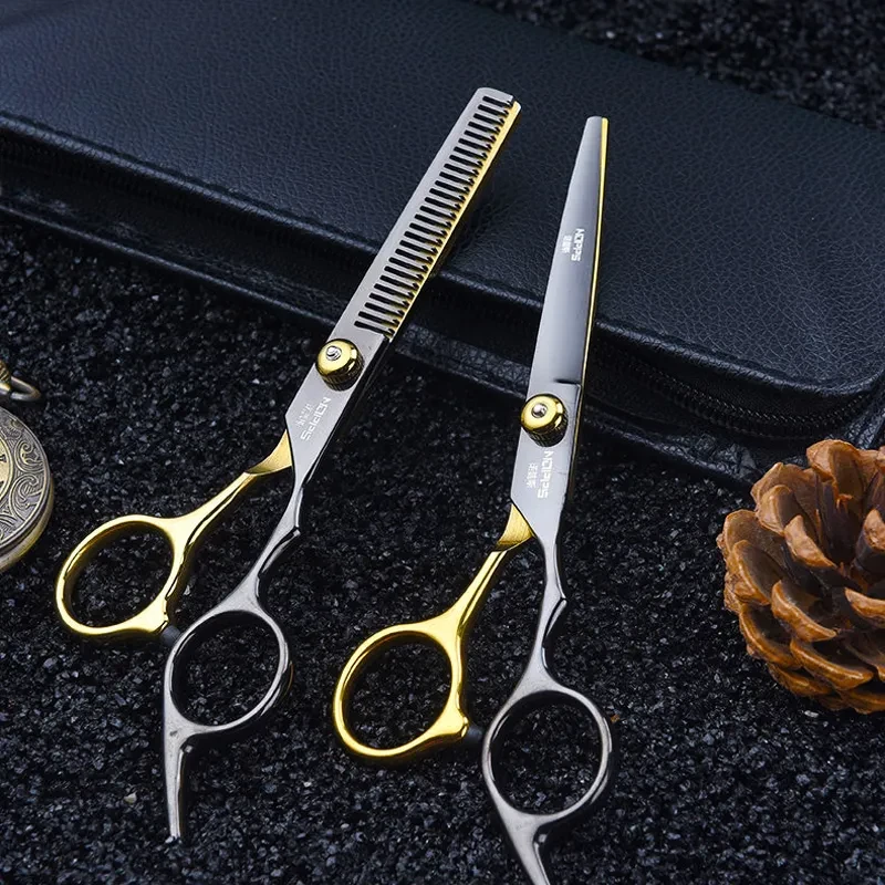 Corte de pelo fino, dientes planos, tijeras, flequillo, artefacto