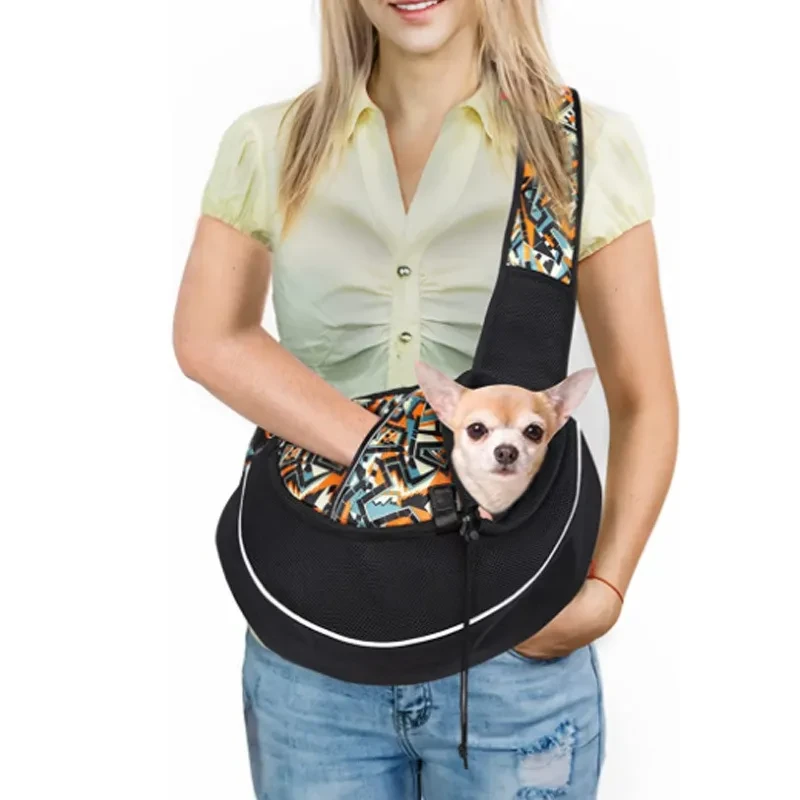 Bolsa de transporte para mascotas, bolso bandolera portátil para exteriores para perros y gatos, productos para mascotas.