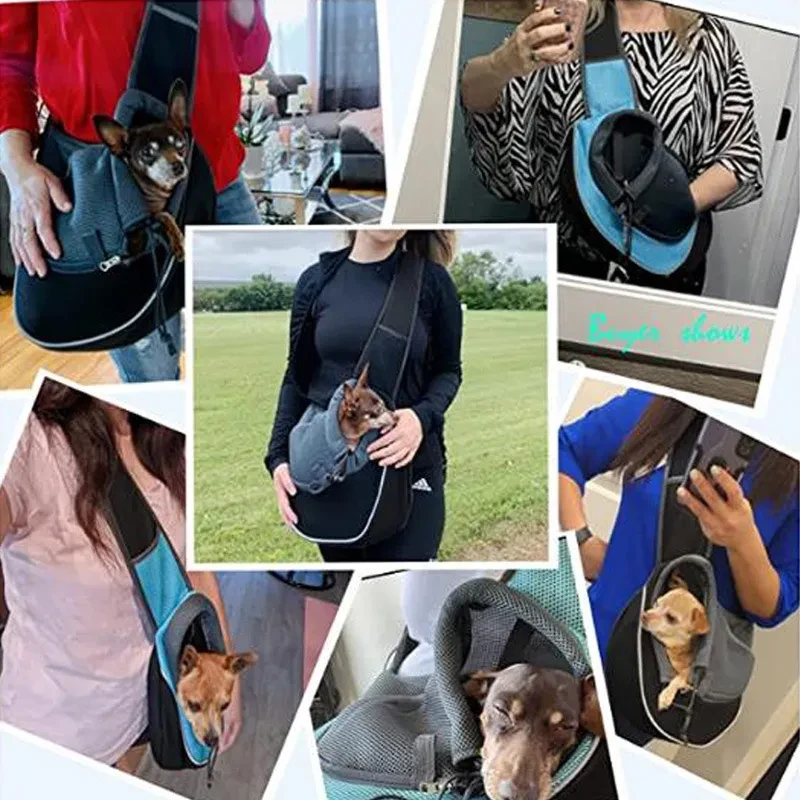 Bolsa de transporte para mascotas, bolso bandolera portátil para exteriores para perros y gatos, productos para mascotas.