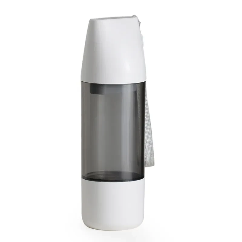 Botella de agua portátil para perros de 350 ml, recipiente para agua y comida, comedero para mascotas, bebederos para viajes al aire libre, dispensador de agua.