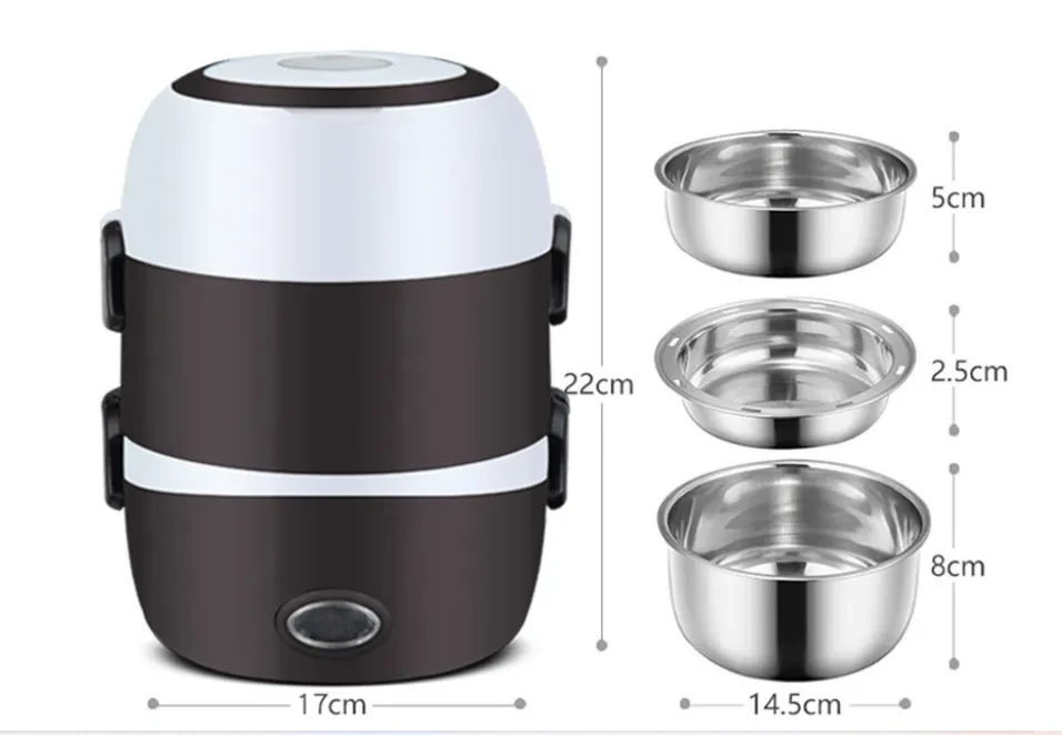 Lonchera multifuncional de 3 piezas