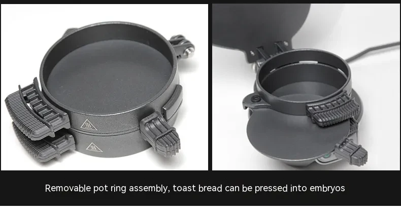 Sandwichera de hamburguesa con cocedor de huevos