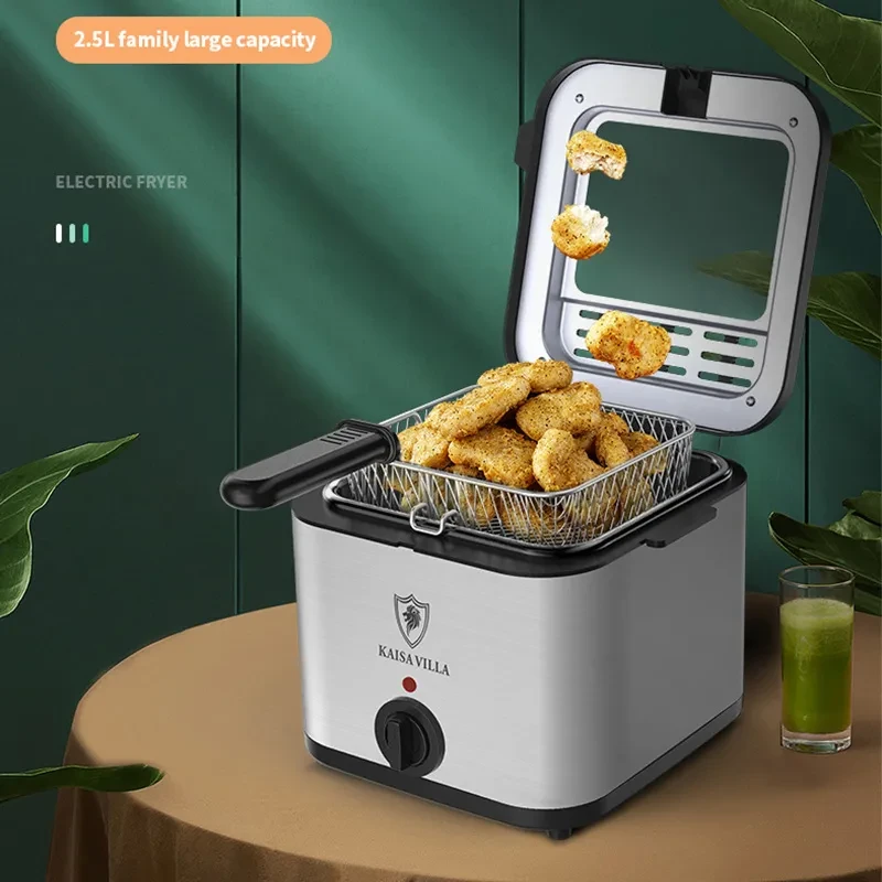 Máquina eléctrica para freír papas fritas con brochetas en freidora de aire