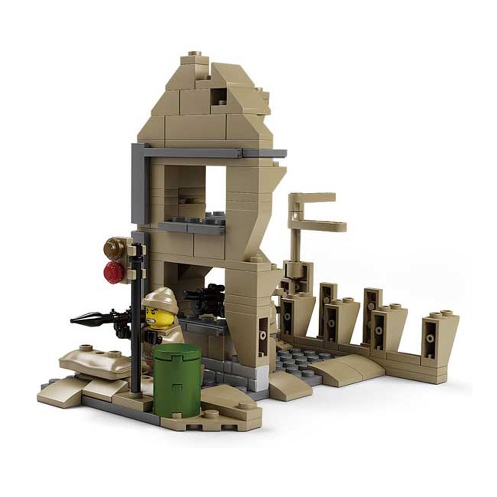 Nuevo juguete de tanque 10000. Sabiduría infantil para ensamblar bloques de construcción militares para niños. 2 tipos de modelado.