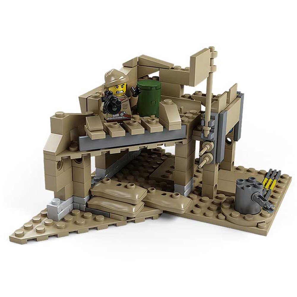 Nuevo juguete de tanque 10000. Sabiduría infantil para ensamblar bloques de construcción militares para niños. 2 tipos de modelado.