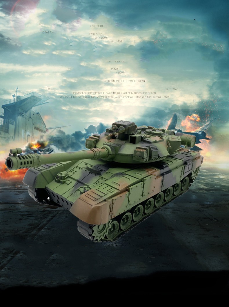 Tanque de control remoto para niños