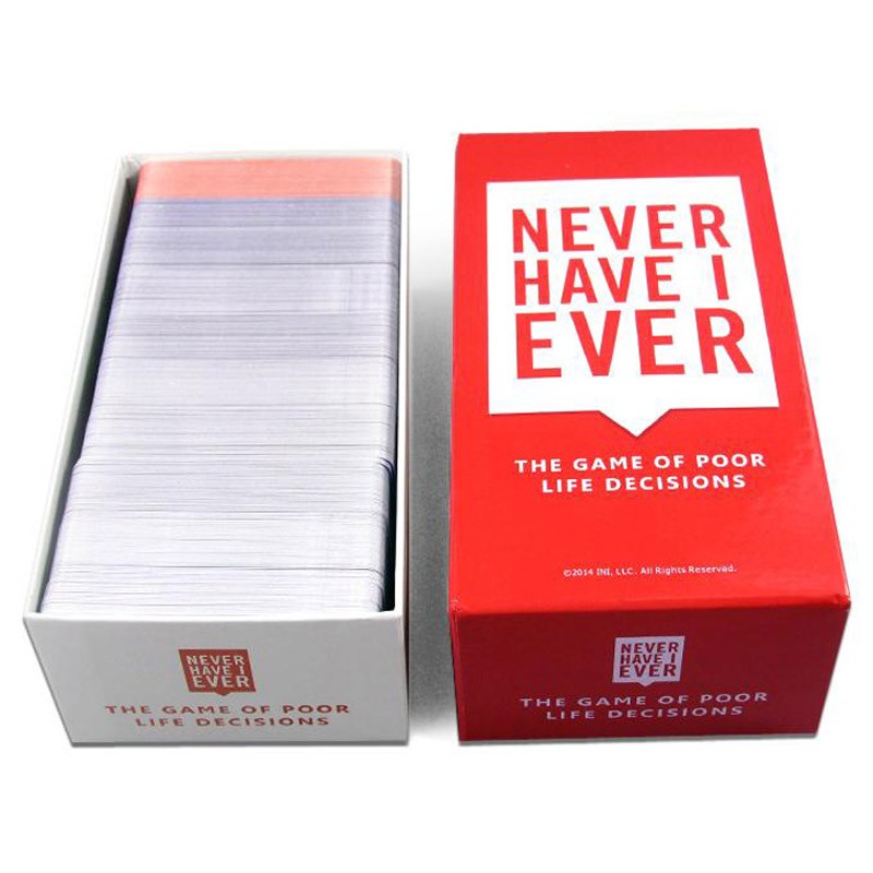 Juego de mesa Never Have I Ever en caja de lujo de 550