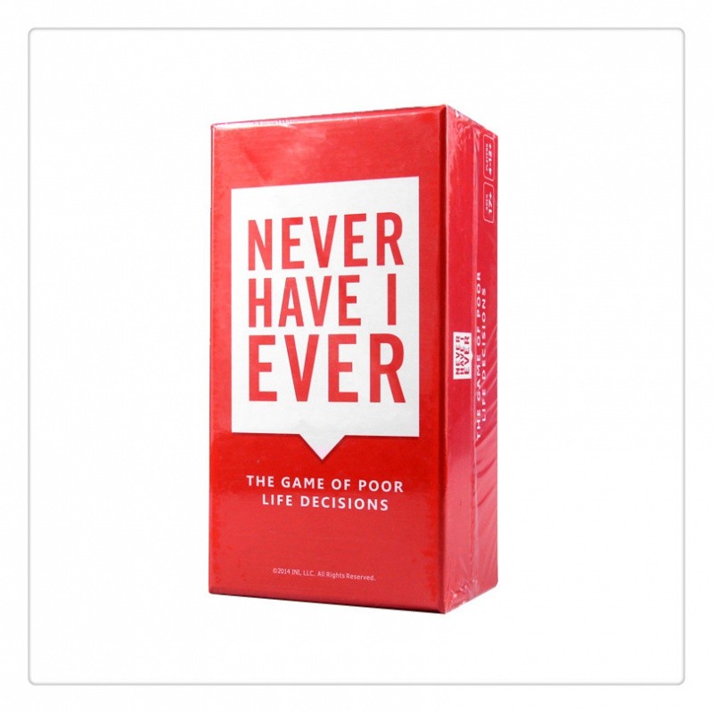 Juego de mesa Never Have I Ever en caja de lujo de 550