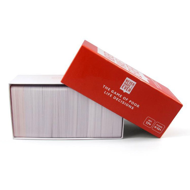 Juego de mesa Never Have I Ever en caja de lujo de 550