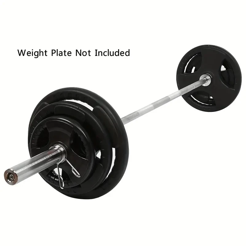 Barras de pesas profesionales de 220 cm de longitud, rectas, con capacidad de 300 kg, barra de acero con revestimiento cromado y agarre antideslizante para entrenamientos de cuerpo completo.