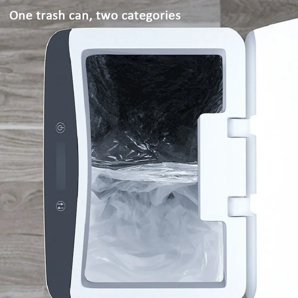 Bote de basura automático con tapa abatible por inducción