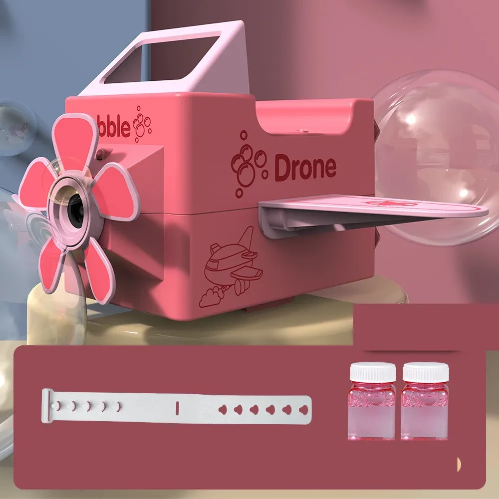 Avión de juguete eléctrico de burbujas para niños